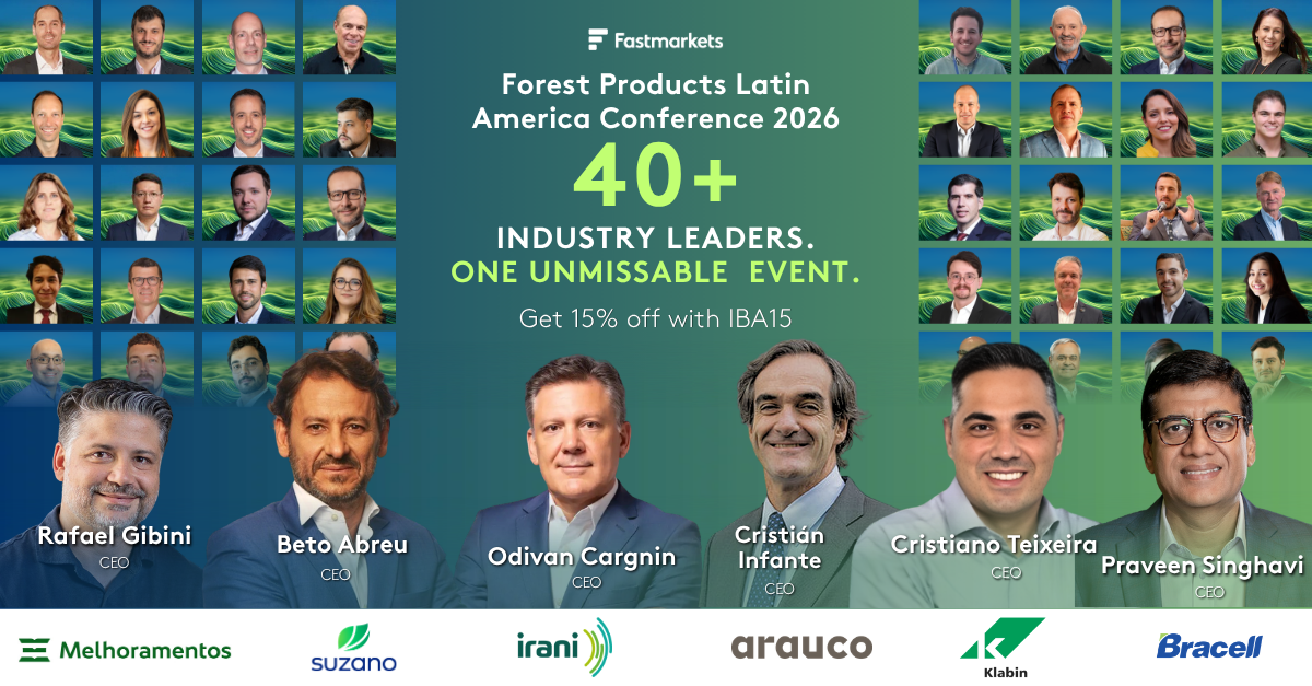Fastmarkets Forest Products Latin America Conference 2026 retorna a São Paulo como o principal ponto de encontro para negócios e estratégia de cadeia de suprimentos