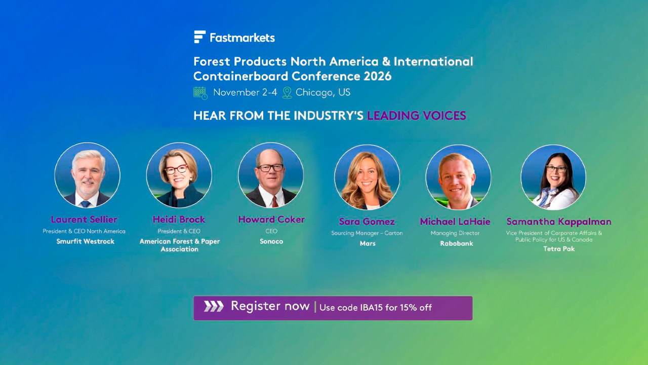 Leading industry voices confirmed for Fastmarkets Forest Products North America and International Containerboard Conference 2026